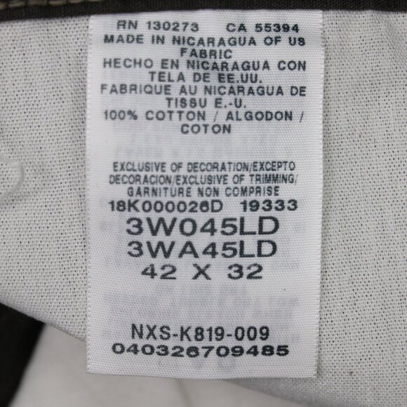 Wrangler Riggs Workwear Technician Pants Mens 42x32 Brown 100% Cotton Straight - Picture 12 of 13